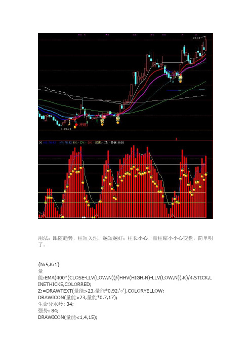 通达信指标公式源码量能趋势 副图源码