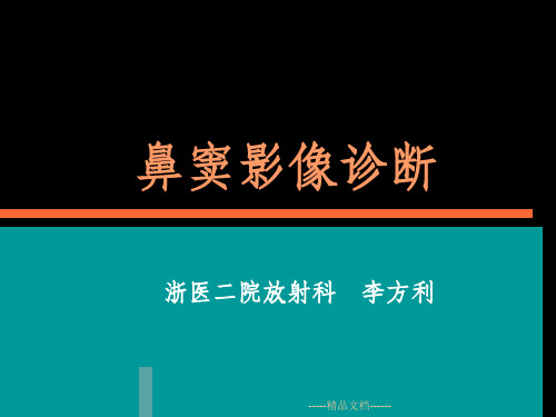鼻窦影像诊断
