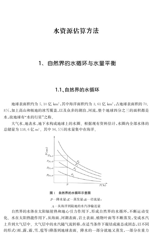 水资源估算方法