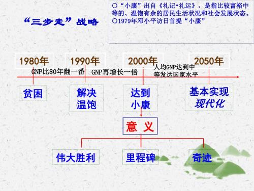 高中政治人教版必修1全面建设小康社会的经济目标 课件PPT