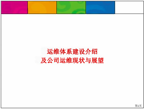 运维的体系建设ppt运维的体系搭建