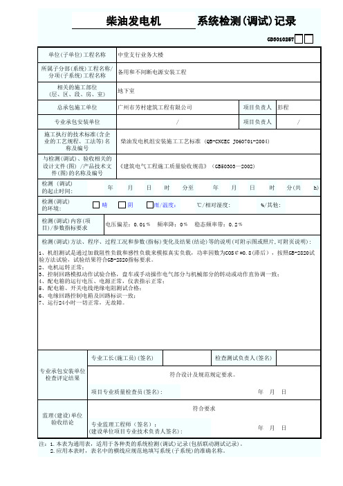 GD3010257系统检测(调试)记录