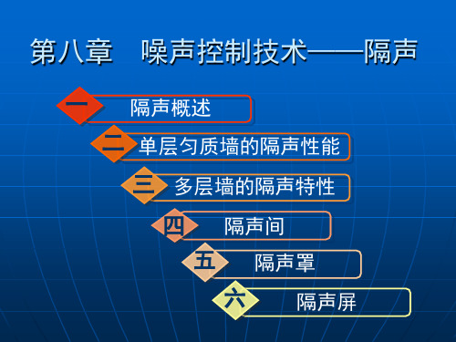 第八章_噪声控制技术——隔声