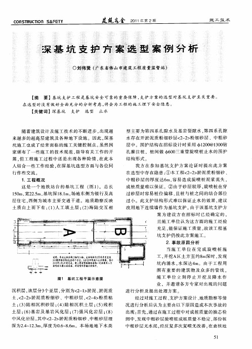 深基坑支护方案选型案例分析