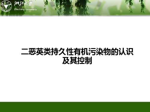 二恶英类持久性有机污染物的认识及其控制