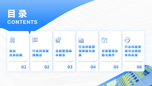 行业风险管理与合规课件