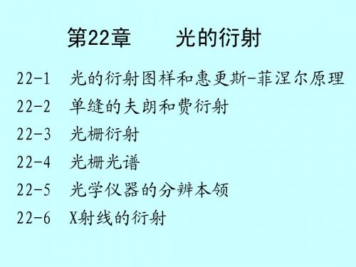 大学物理光的衍射