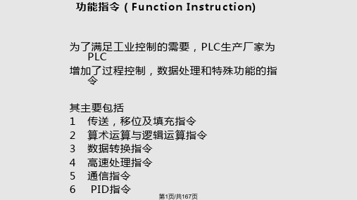 第七章PLC功能指令PPT课件