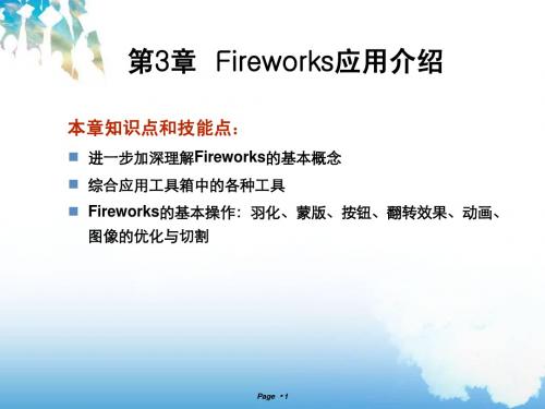 Fireworks应用介绍