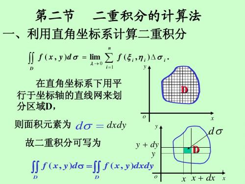 第九章第2节二重积分的计算(1)