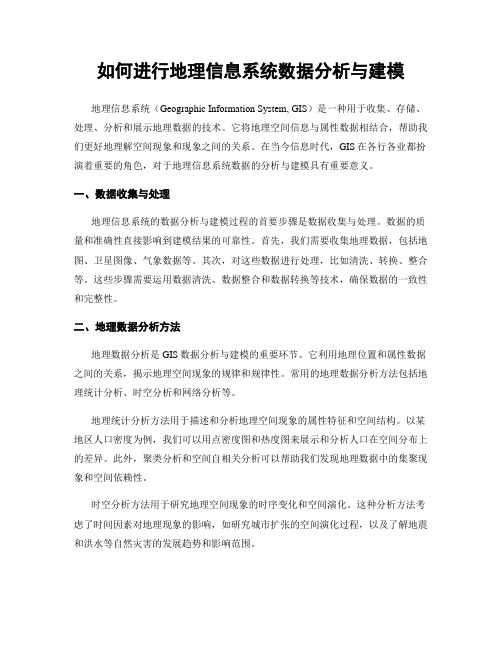 如何进行地理信息系统数据分析与建模