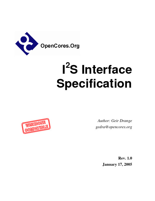 I2S Interface Spec