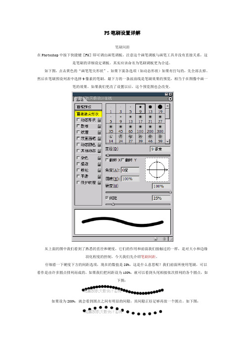 PS笔刷设置详解
