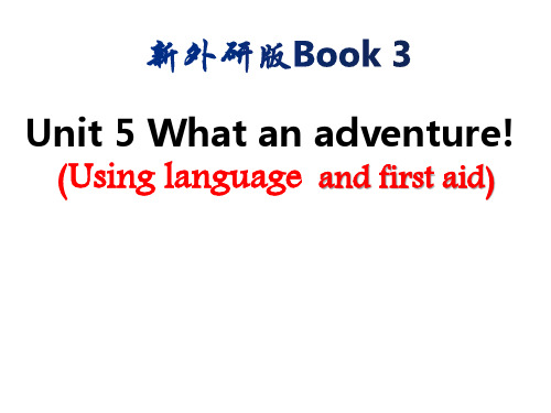 外研社新教材book3unit5Using language