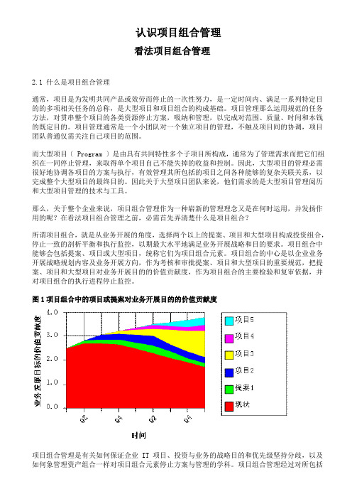 认识项目组合管理