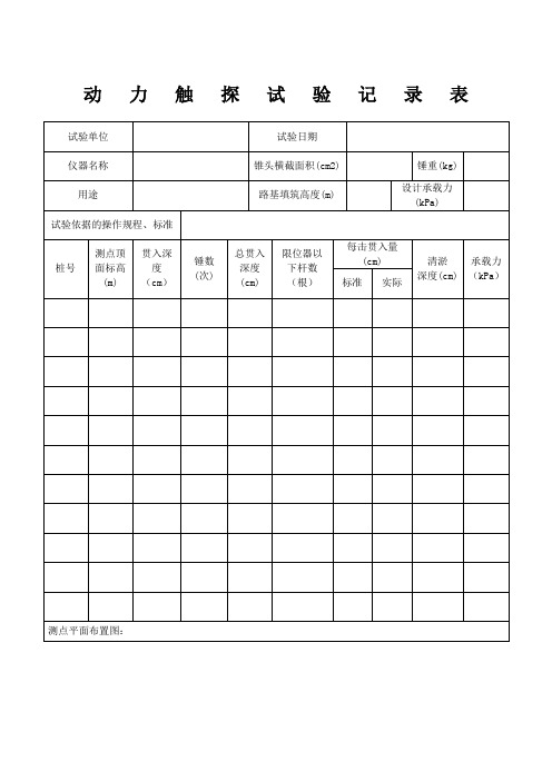 标贯、动力触探、静力触探原始记录 (2)