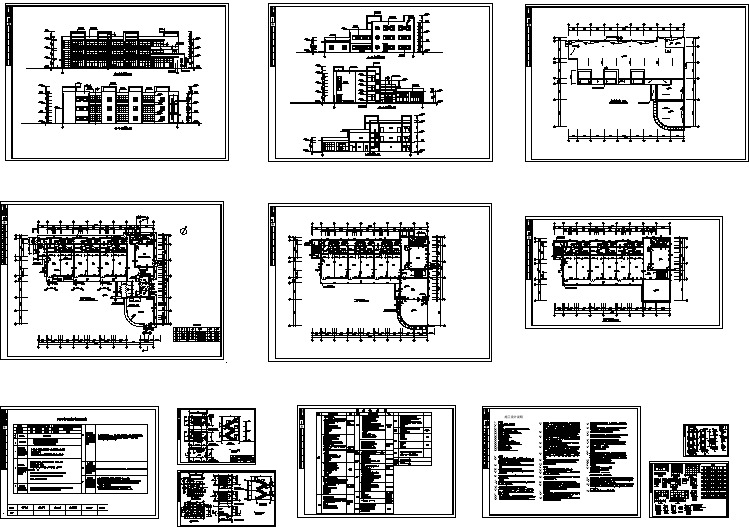 某三层幼儿园全套建筑施工图（共13张）