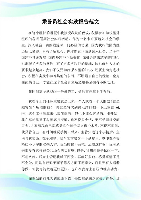 乘务员社会实践报告例文.doc