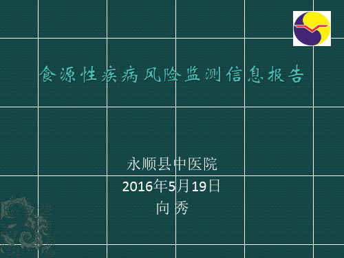 食源性疾病信息报告1