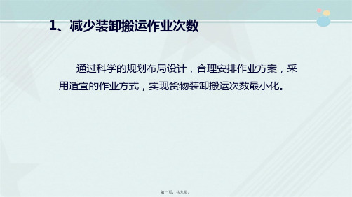 电子商务专业《装卸搬运合理化途径》