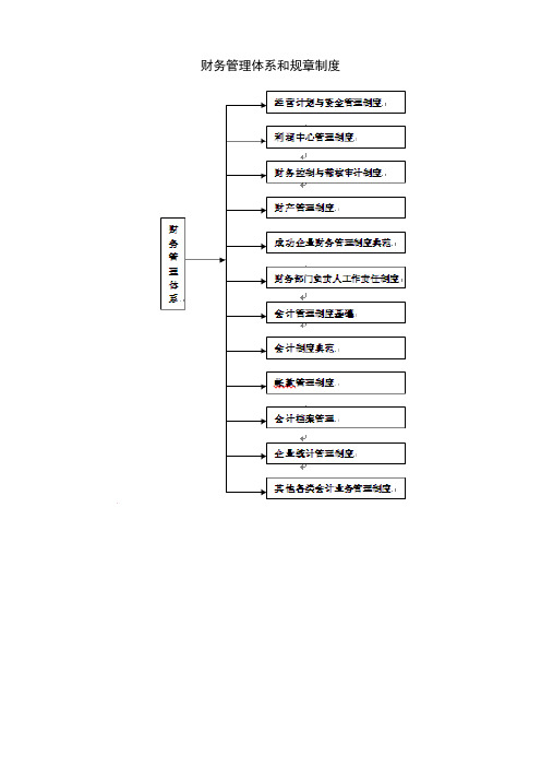 财务管理体系和规章制度