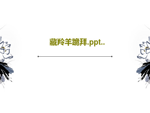 藏羚羊跪拜.ppt..24页PPT