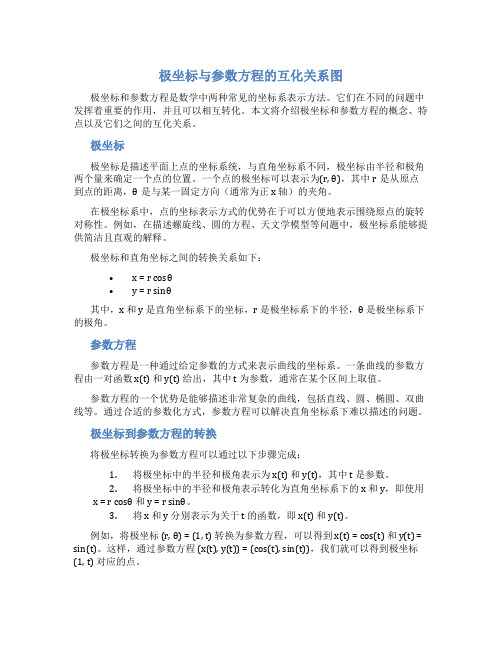 极坐标与参数方程的互化关系图