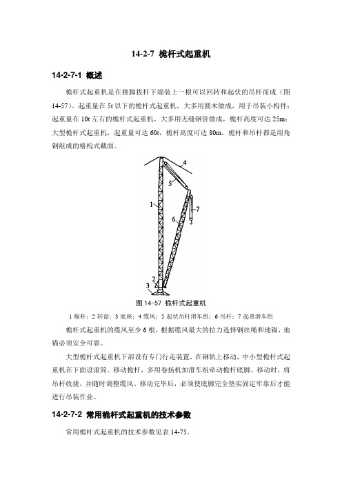 桅杆式起重机