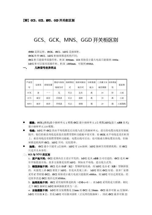 GCK_GGD_GCS_MNS的区别