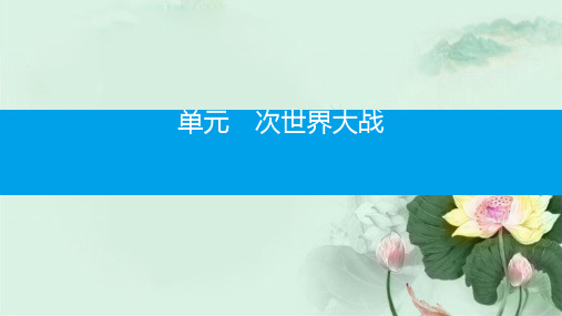 2019春九年级历史下册第一单元第一次世界大战第1课两大军事集团的争斗课件北师大版