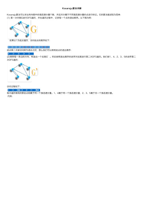 Kosaraju算法详解