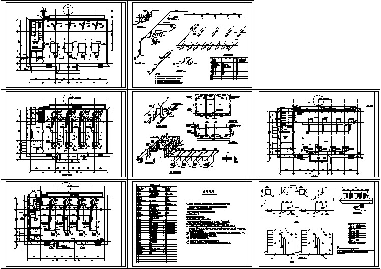 湖北某地区锅炉房暖通设计cad图纸
