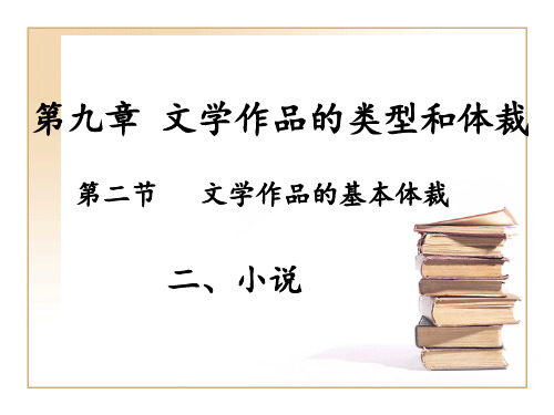 第九章   文学作品的体裁(2-小说)