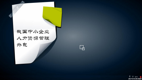 中小企业人力资源管理外包文献综述