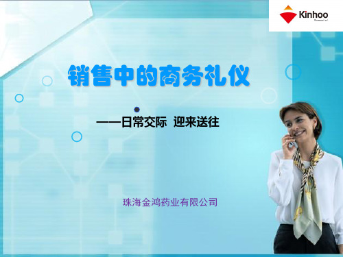 销售中的商务礼仪 优质课件