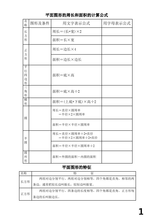 六年级小升初数学总复习资料