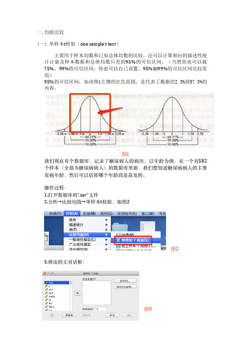 统计学方法总结1T检验