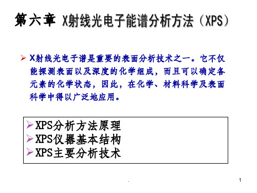 XPS方法原理与仪器分析ppt课件