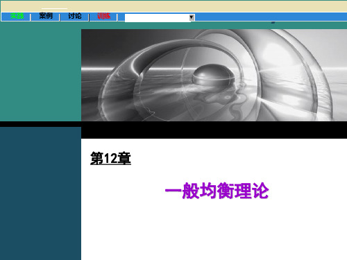微观经济学课件第12章：一般均衡理论