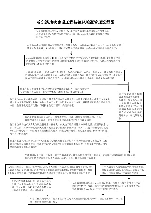 特、一、二级风险工程管理流程图