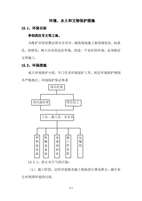 环境保护文物保护水土保持