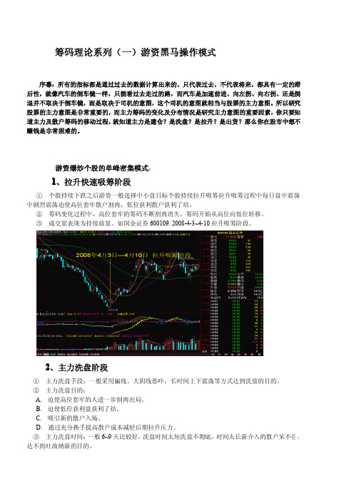 股市剑客-超级筹码理论系列(含图)