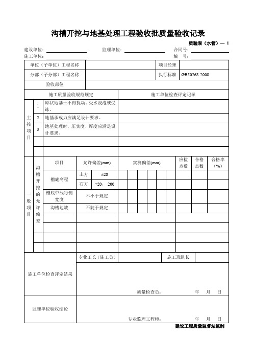 新版市政工程施工与质量验收(GB50268-2008管道工程)