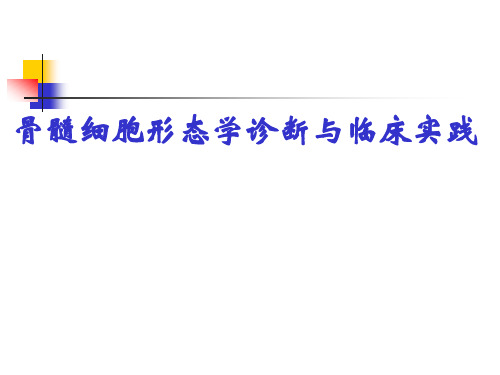 骨髓细胞形态学诊断与临床实践