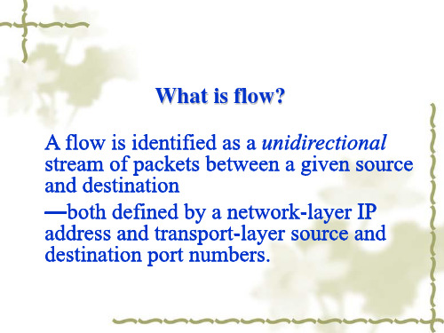 NETFLOW原理及应用