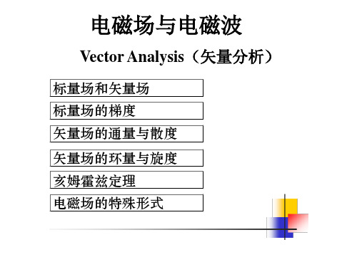 矢量场与标量场以及计算方法资料