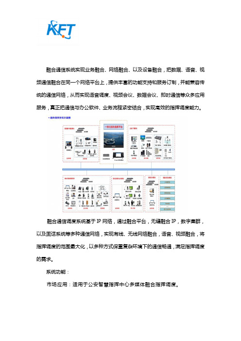 融合通信调度系统是什么