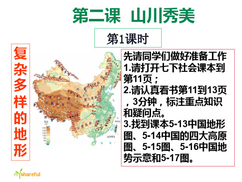 七下社会 复杂多样的地形课件