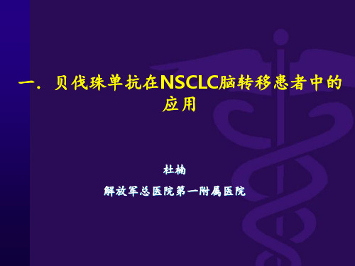 贝伐珠单抗在NSCLC脑转移患者中的应用ppt课件