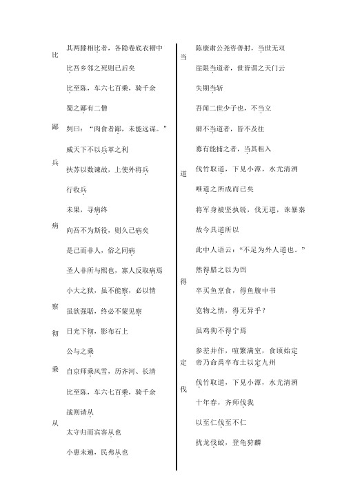 150文言实词测验(1)